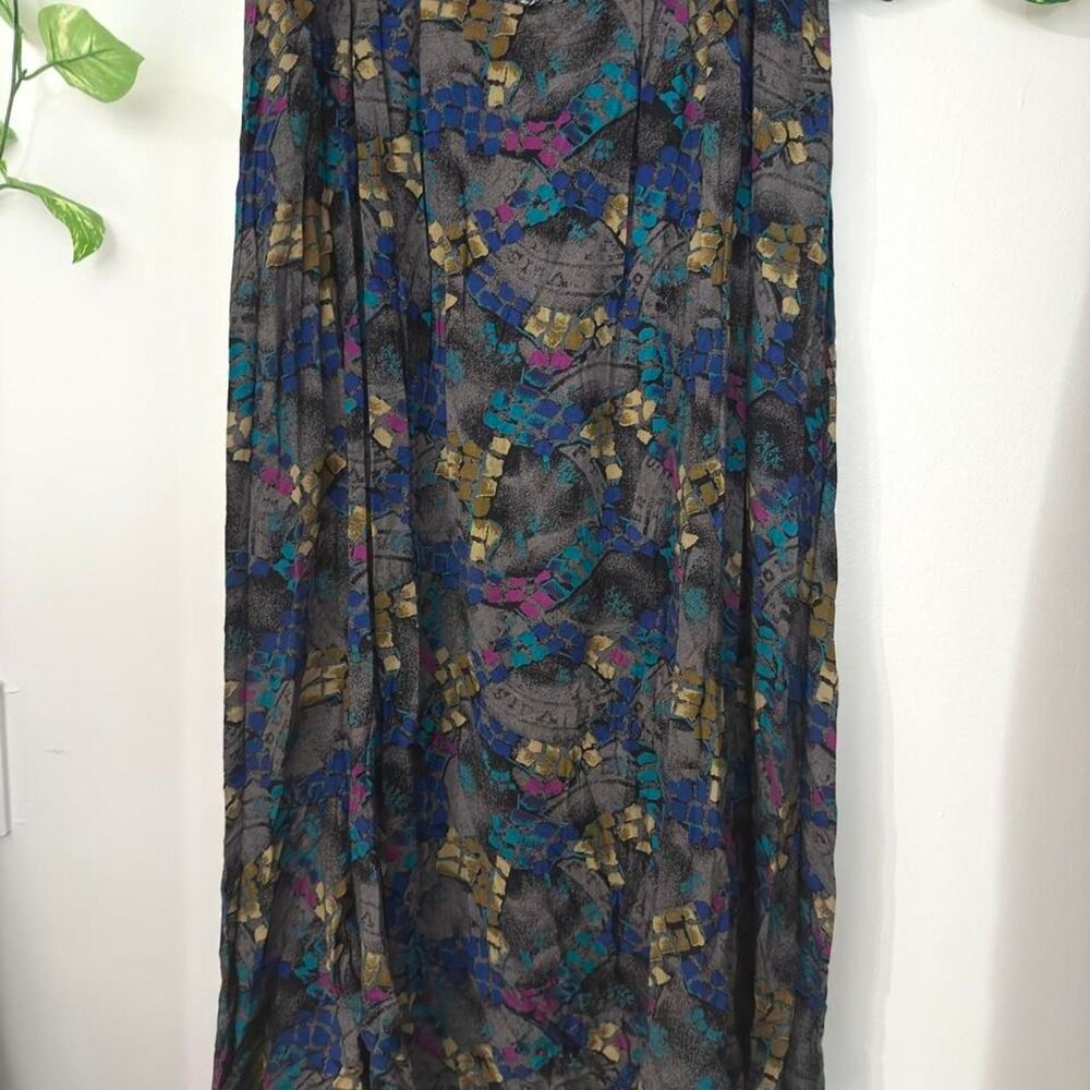 Geometric Maxi VIntage Skirt Jordan Women Skirt 14 16